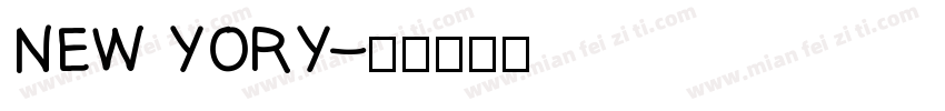 NEW YORY字体转换